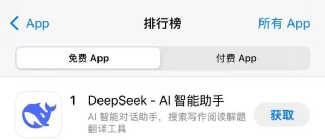 全网轰动！DeepSeek超越ChatGPT，登顶美区